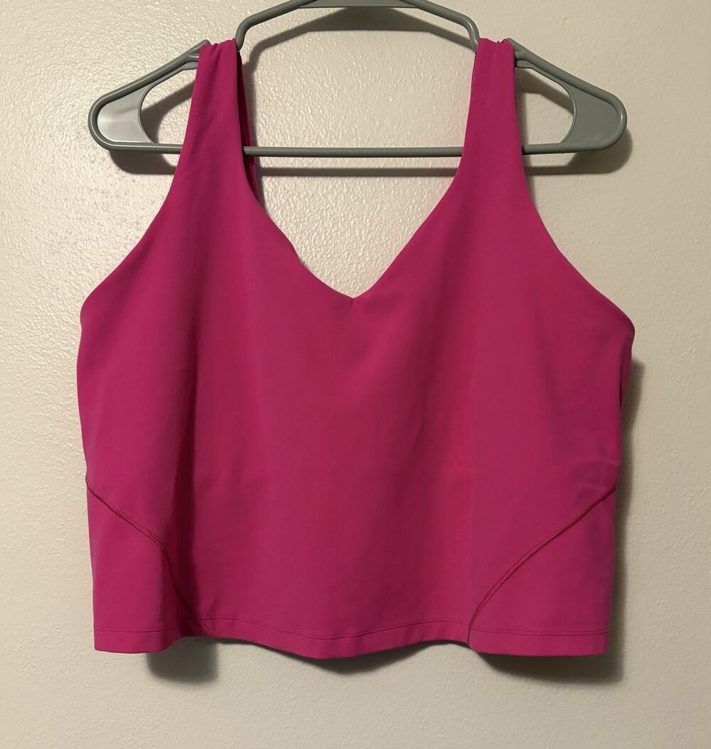 Lululemon Align Tank Top Women’s size 16 Pink W1DUDS *No Pads